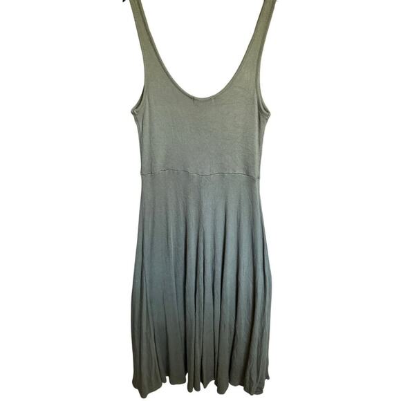 Marine Layer Lexi Rib Dress Fit And Flare Midi Sleeveless Green Size Medium - Picture 6 of 12